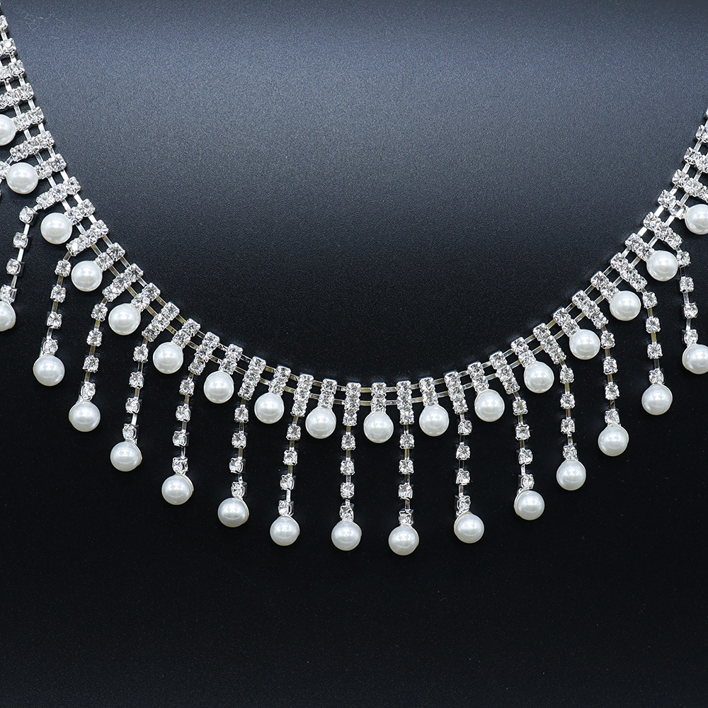 Crystal Rhinestone Pearl Trim  – Pearl Trim Chain Bewertung und Preis