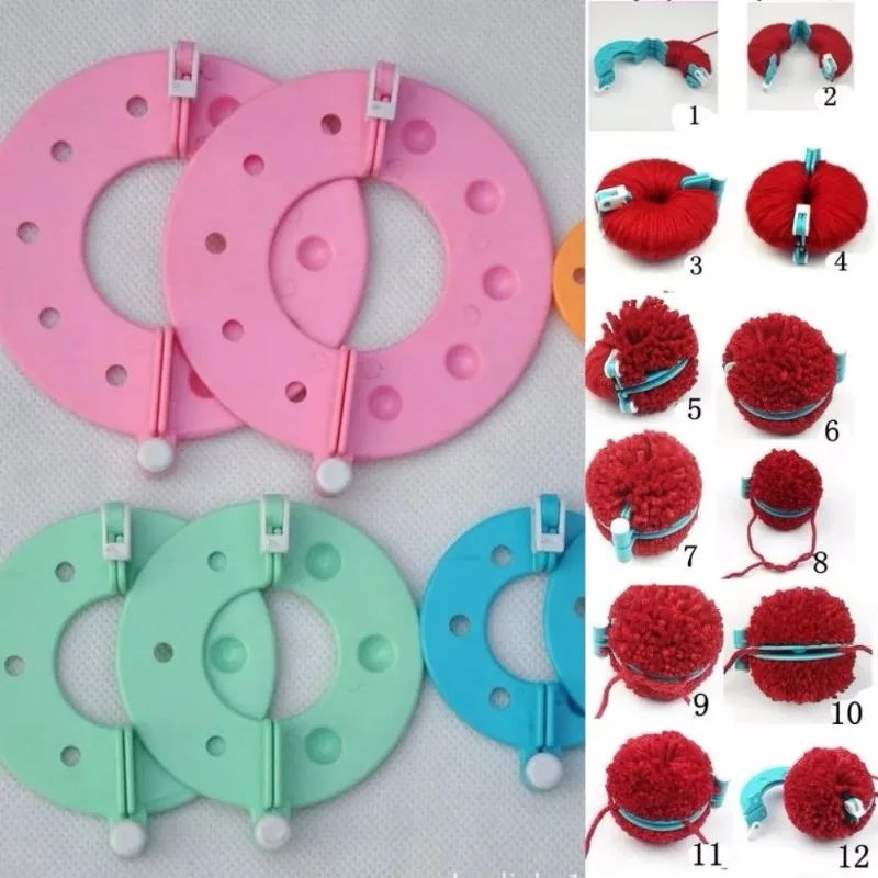 8PCS 4Sizes Fluff Ball Weaver  – Pom Pom Maker Tool Bewertung und Preis