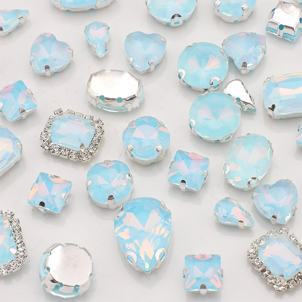 40pcs/bag Mix Shape Opal Glass – Sew On Rhinestone Bewertung und Preis