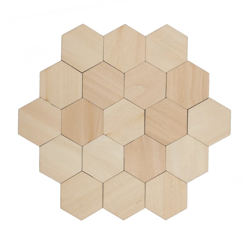 10-120mm Wooden Hexagon Blank  – Christmas Craft Embellishment Bewertung und Preis