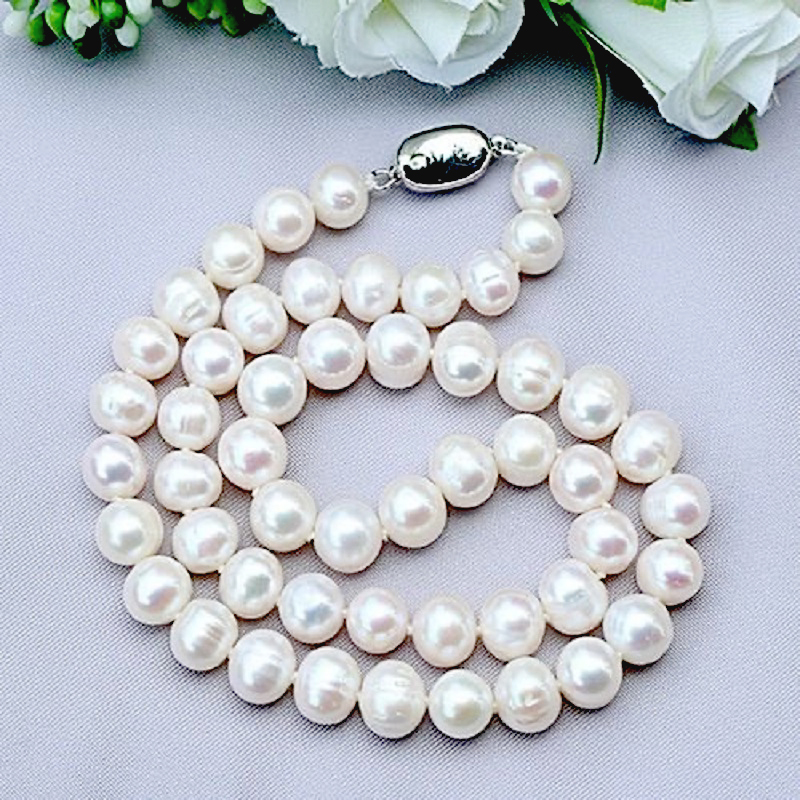 8-9mm Natural Freshwater Pearl – Pearl Trim Chain Bewertung und Preis
