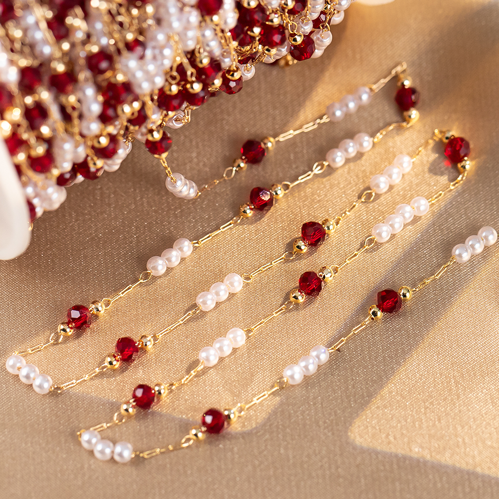 50cm/100cm Imitation Pearl Cop – Pearl Trim Chain Bewertung und Preis