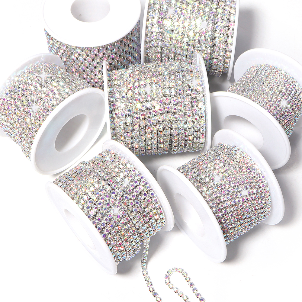 10Yards Glitter Rhinestone Cla – Sew On Rhinestone Bewertung und Preis