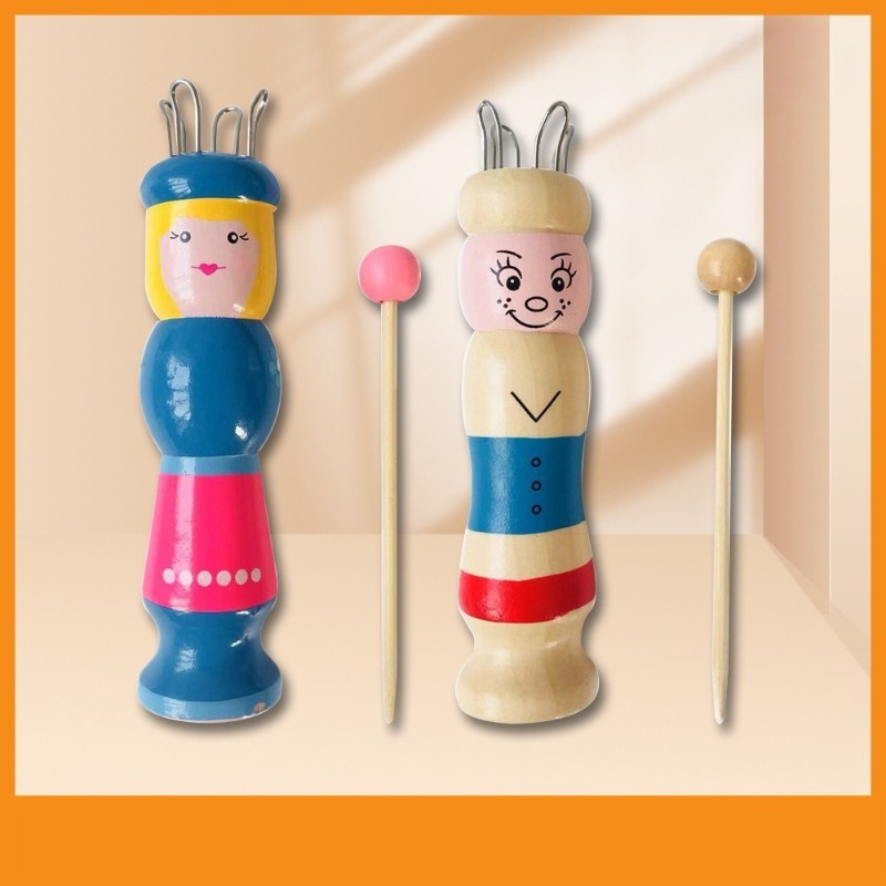 Wooden Doll French Knitter Kid – Pom Pom Maker Tool Bewertung und Preis