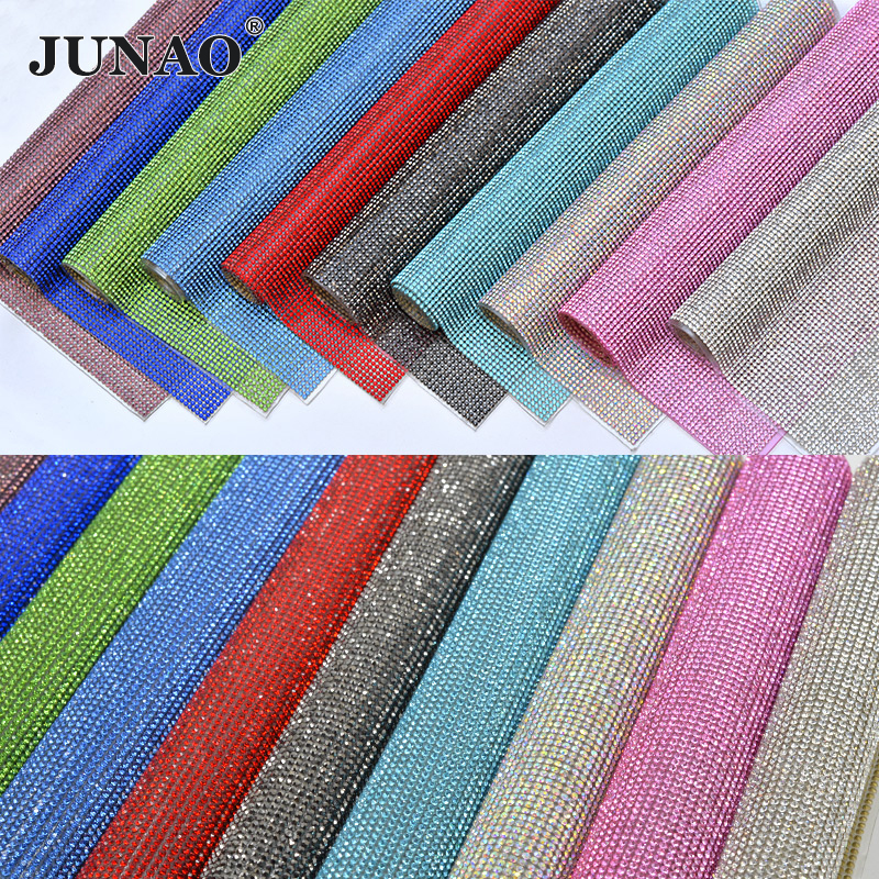 JUNAO 24x40cm Light Peach Self – Hotfix Rhinestone Sheet Bewertung und Preis