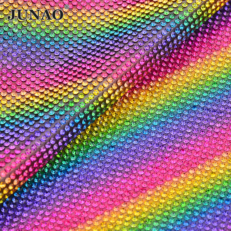 JUNAO 24x40cm Light Peach Self – Hotfix Rhinestone Sheet Bewertung und Preis