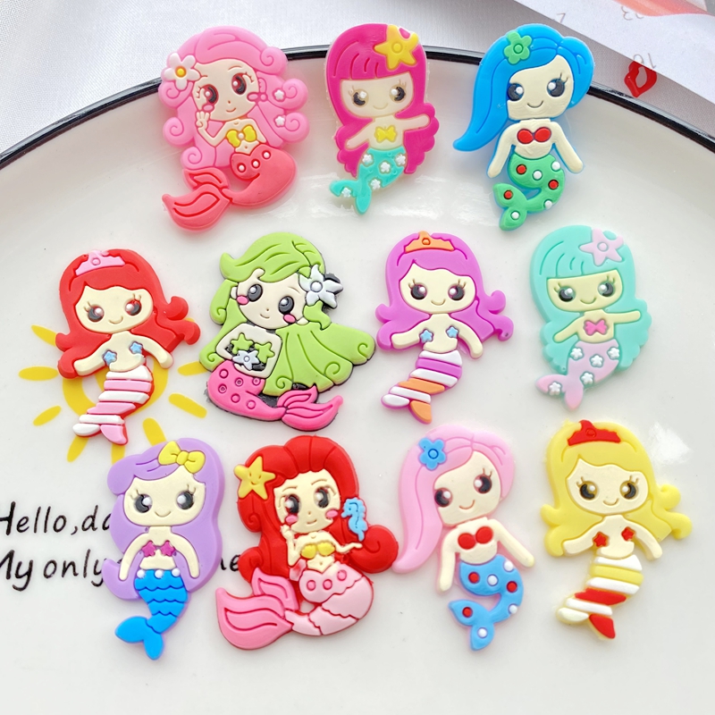 10pcs New Cute Cartoon Mermaid – Embellishment Glue Craft Bewertung und Preis