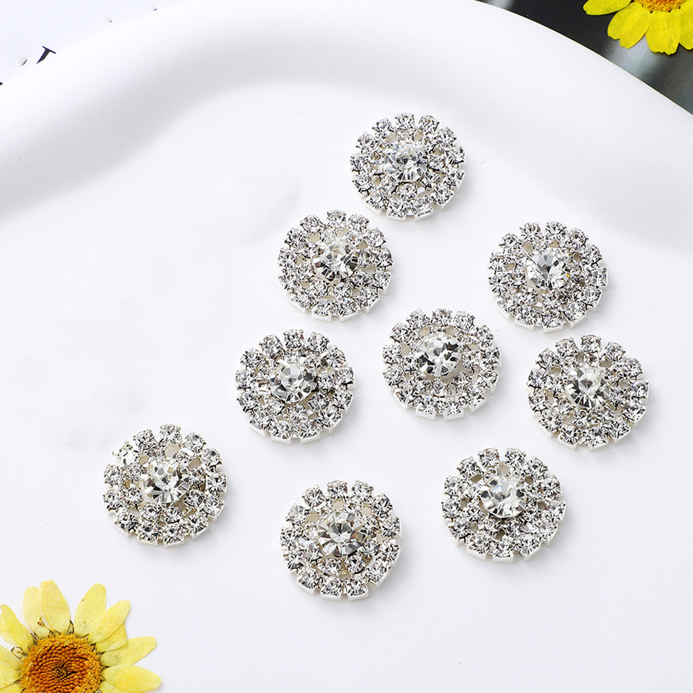 10Pcs Round Rhinestone Buttons – Craft Embellishment Bewertung und Preis