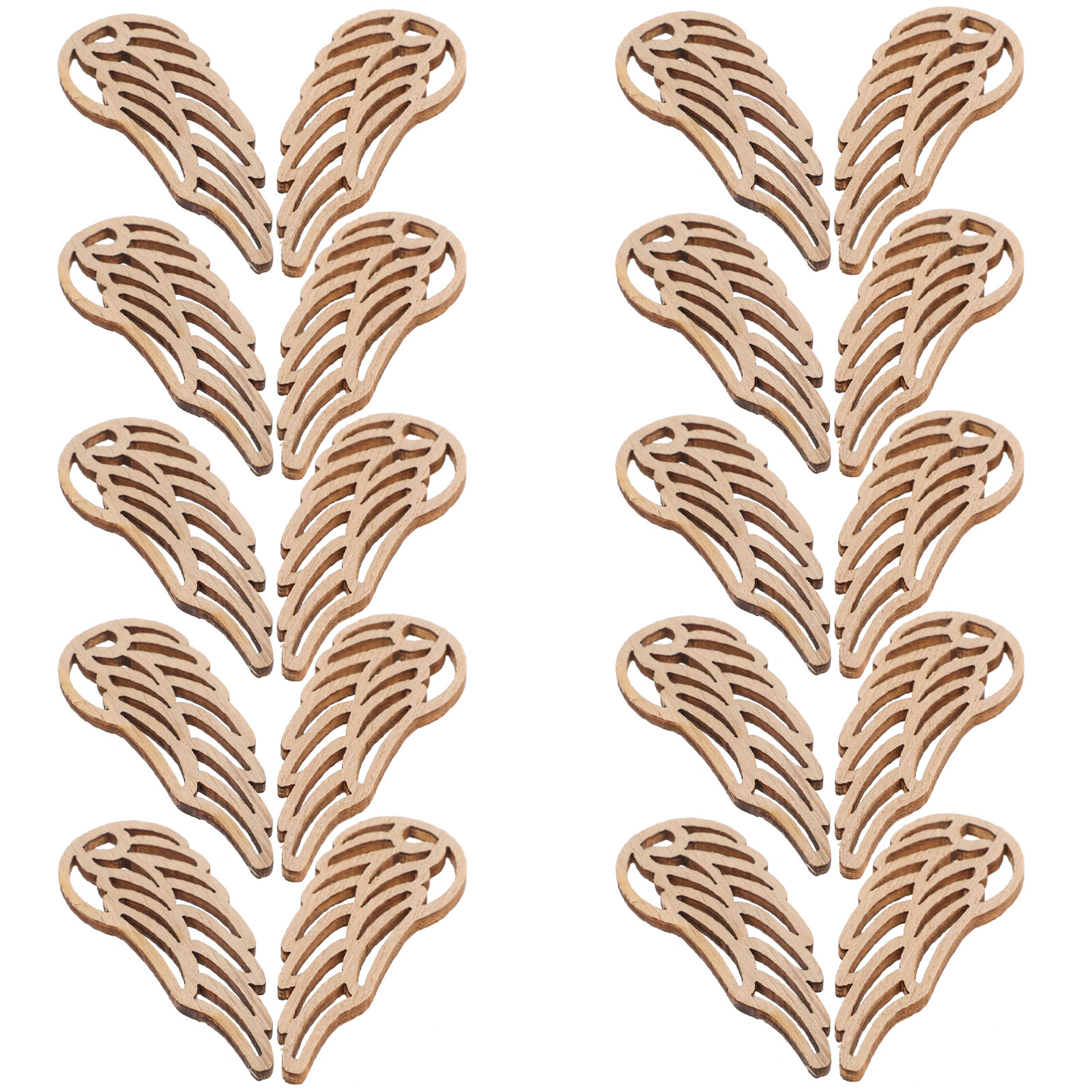 50Pcs Natural Wood Angel Wings – Christmas Craft Embellishment Bewertung und Preis