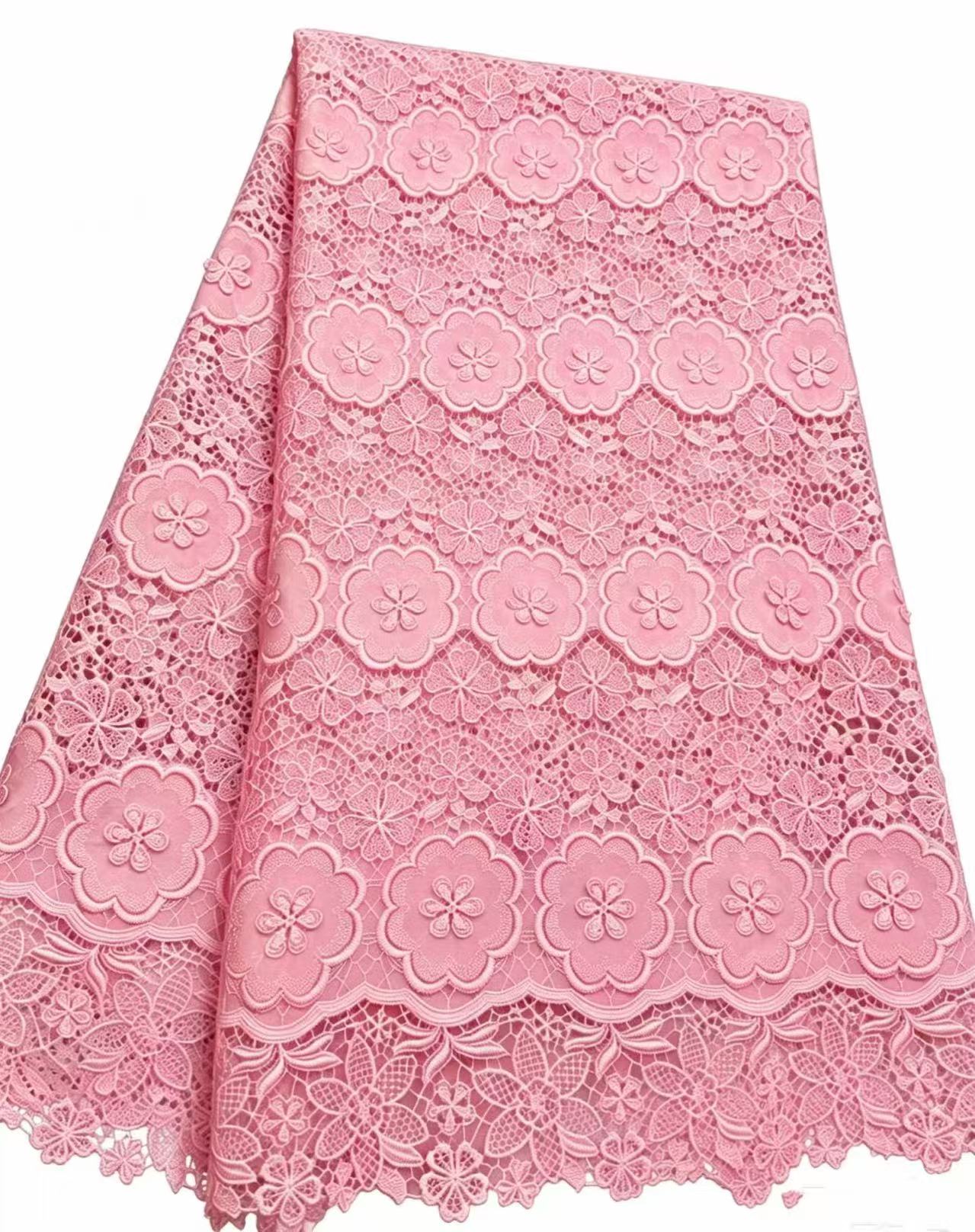 African Guipure Cord Lace Fabr – Sew On Rhinestone Bewertung und Preis