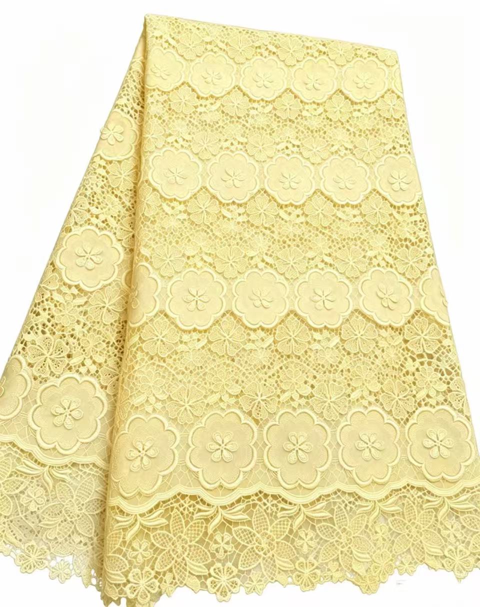 African Guipure Cord Lace Fabr – Sew On Rhinestone Bewertung und Preis