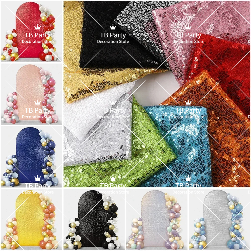 4 Colors 7 Sizes Sequin Arch F – Sequin Fabric Panel Bewertung und Preis