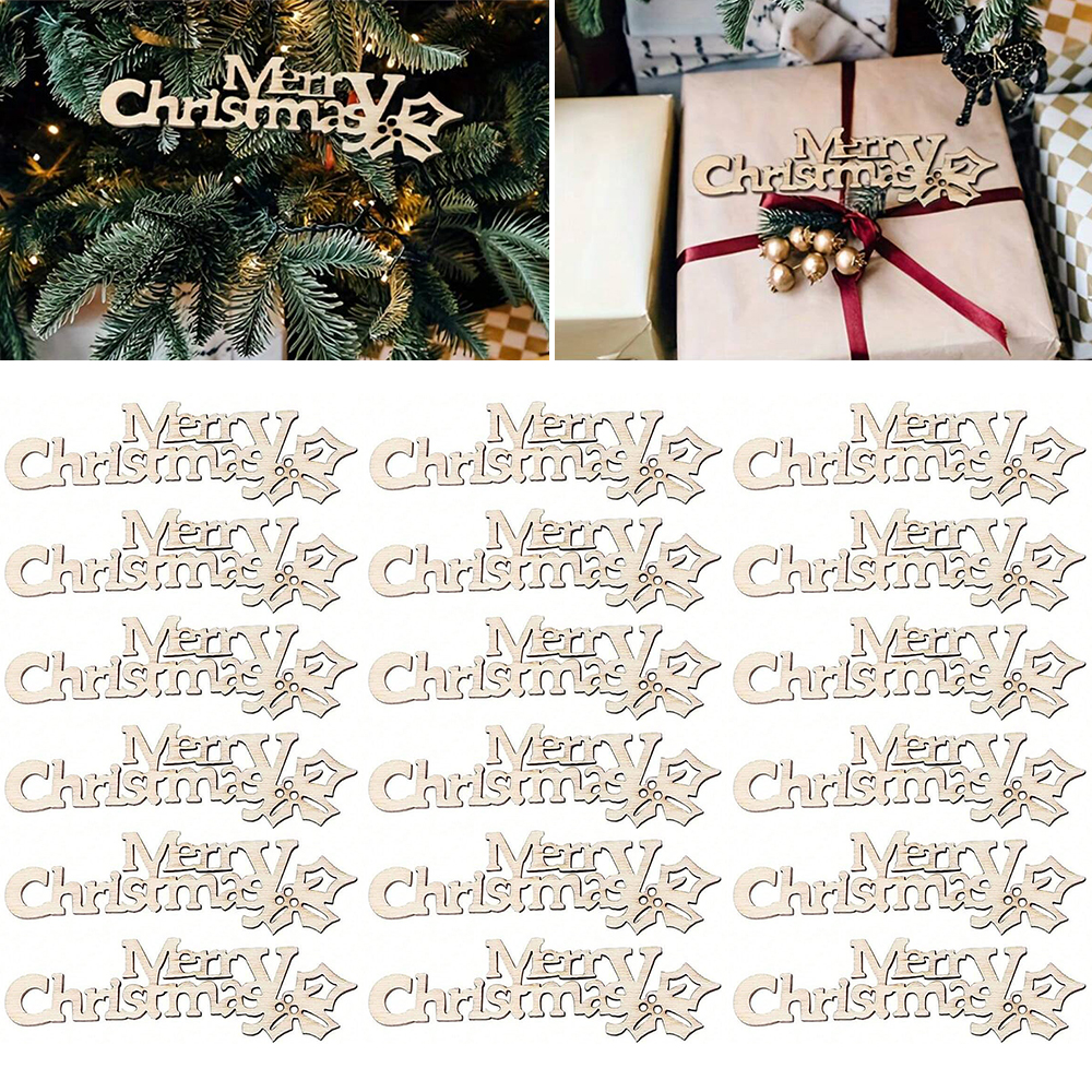 10/20/100Pcs Merry Christmas W – Christmas Craft Embellishment Bewertung und Preis