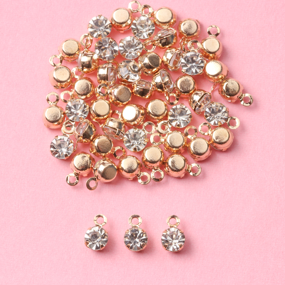 50Pcs Mini Rhinestone Buttons  – Sew On Rhinestone Bewertung und Preis