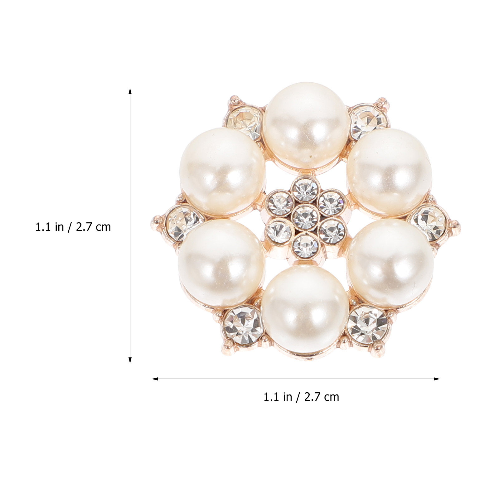 30Pcs Pearl Flower Button DIY  – Craft Embellishment Bewertung und Preis