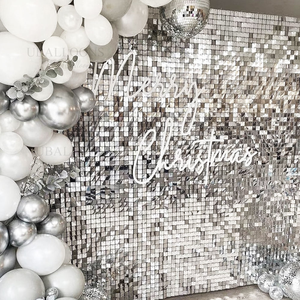 Silver Sequin Wall Backdrop Pa – Sequin Fabric Panel Bewertung und Preis